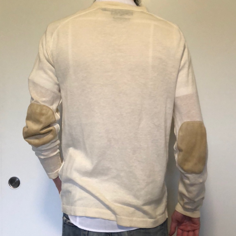 Report Collection Linen Sweater with elbow patches - Picture 2 of 2